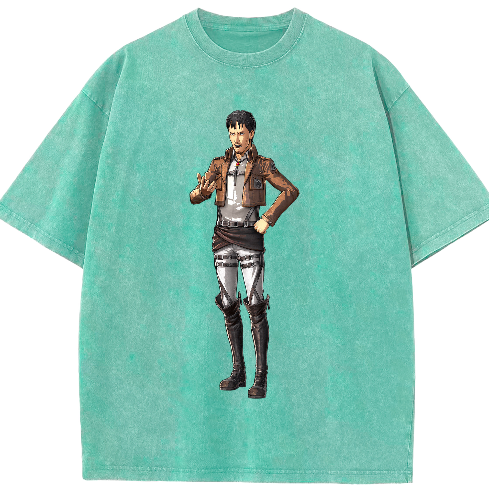 （画像用） 進撃の巨人 Attack on Titan 綿100% ヴィンテージ風 半袖Tシャツ（フロントプリント）
